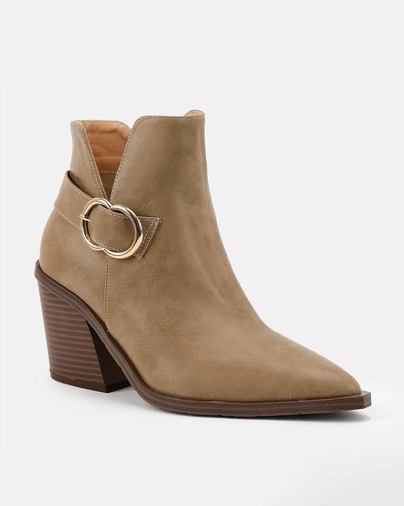 Women's Casual Daily Simple Zipper Ankle Boots