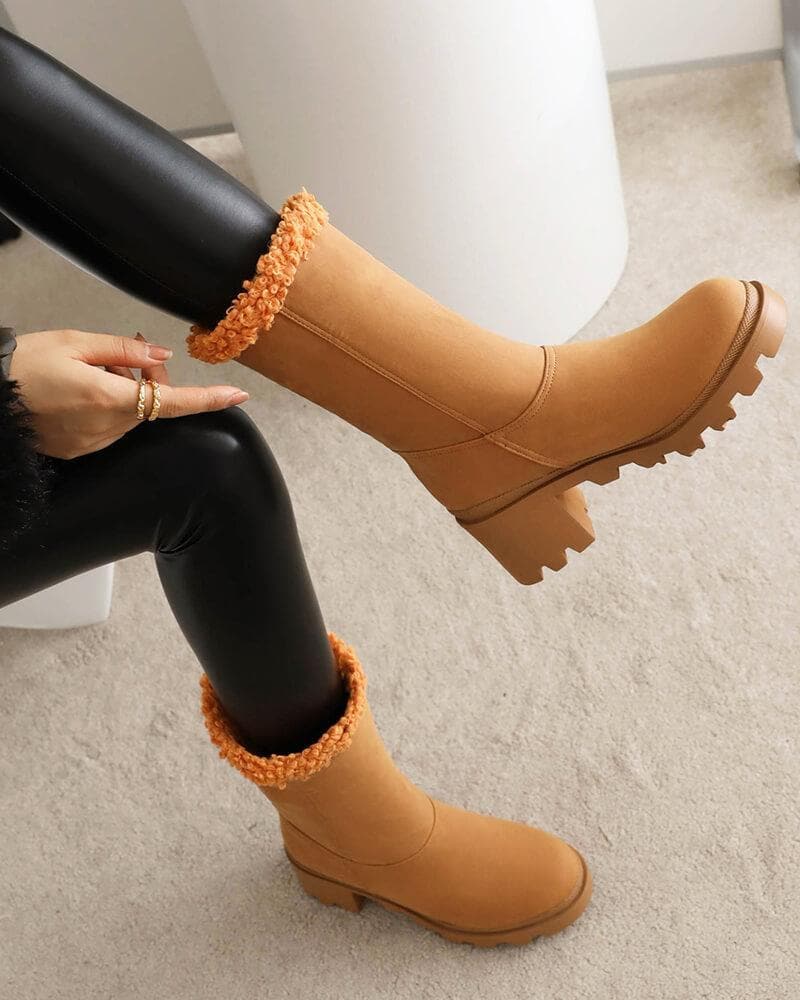 Women's Fashion Fleece Thermal Ankle Boots