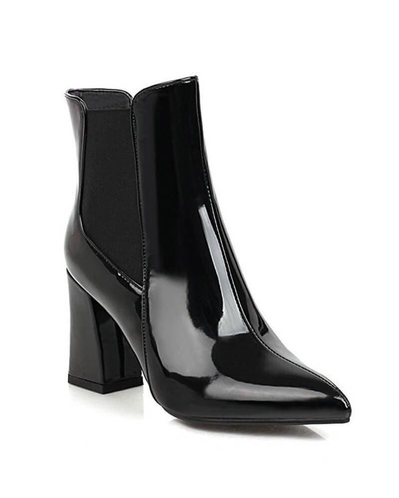 Women's Fashion Web celebrity style Pointed Toe Ankle Boots