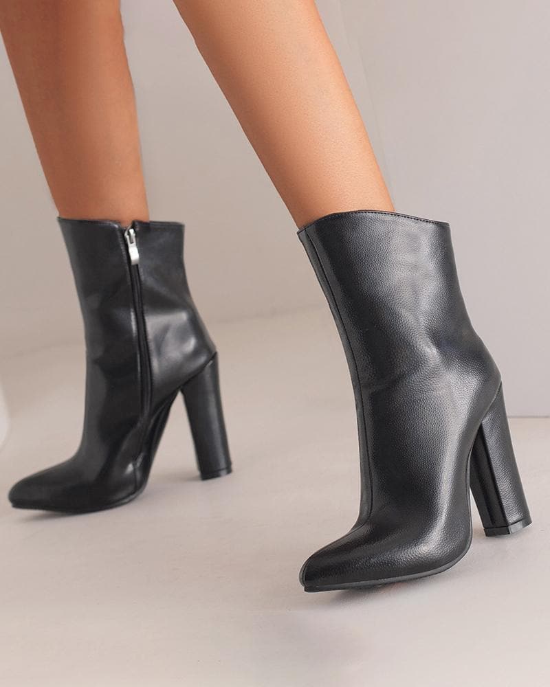 Women's Fashion Web celebrity style Zipper Boots